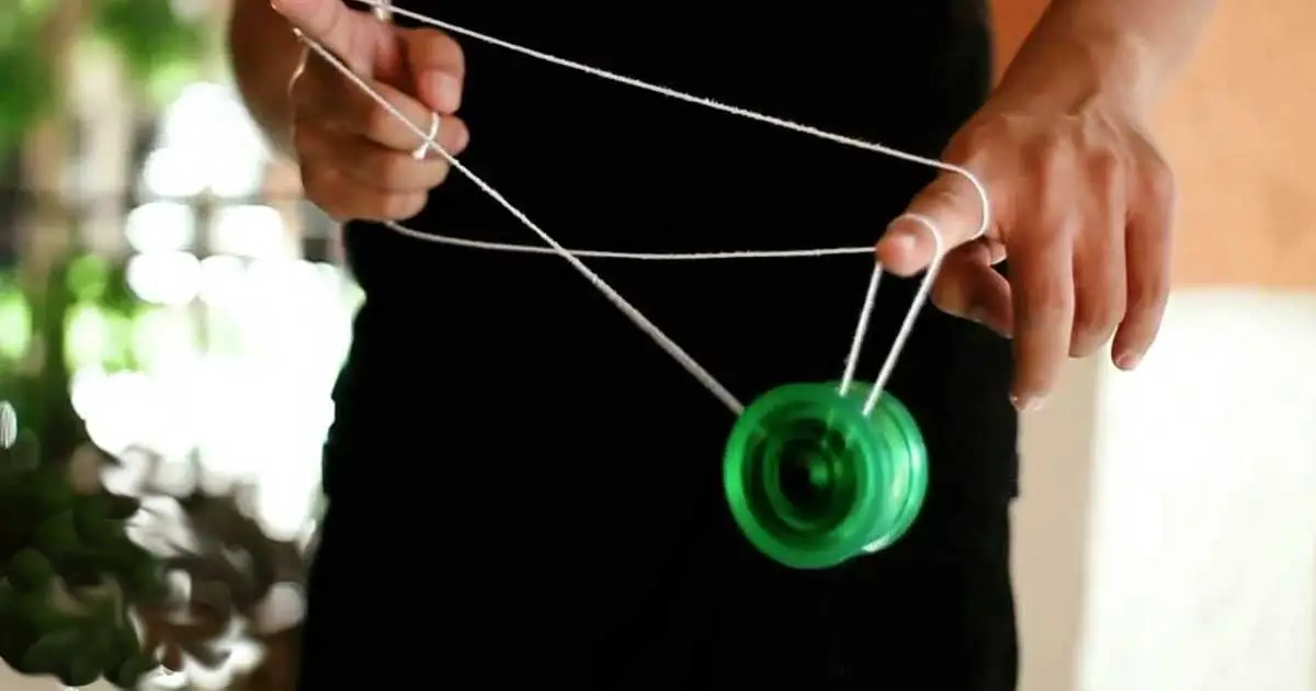 Someone using a yoyo